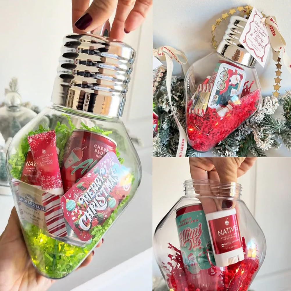 Home Decor Lighting Tree - Christmas Bulb Gift Jar Christmas Tree