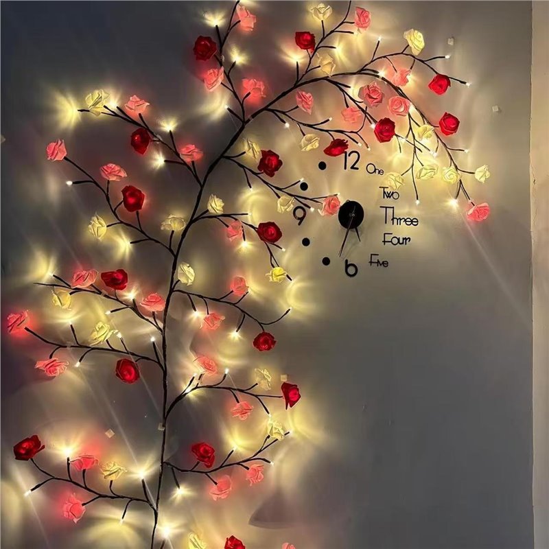 USB DIY Maple Rose Willow Vine - Home Lighting And Decor recension och pris