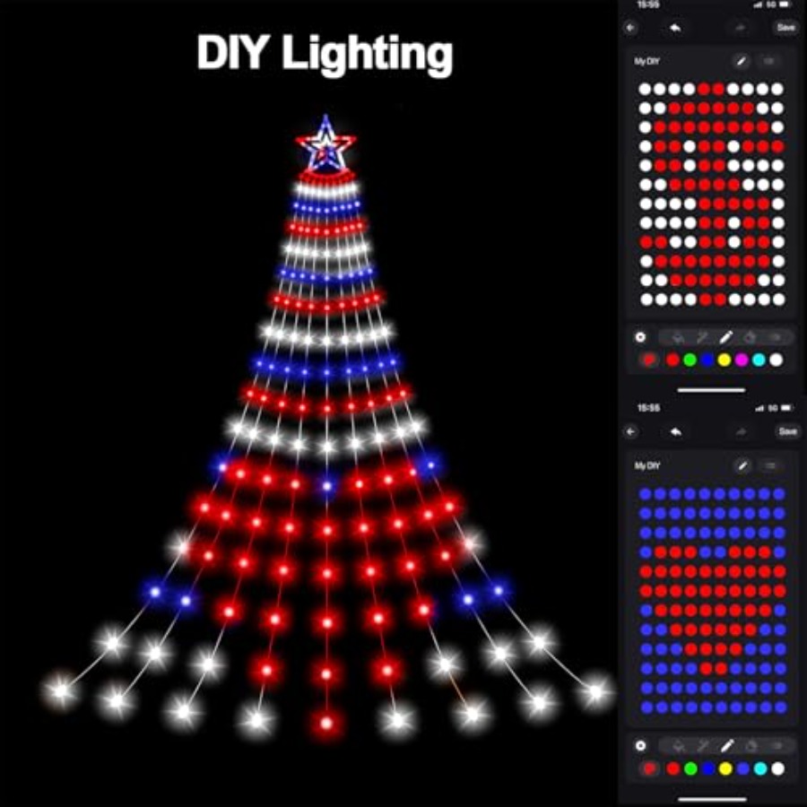 Smart 4th of July Decorations  - Lighting Tree Decor recension och pris