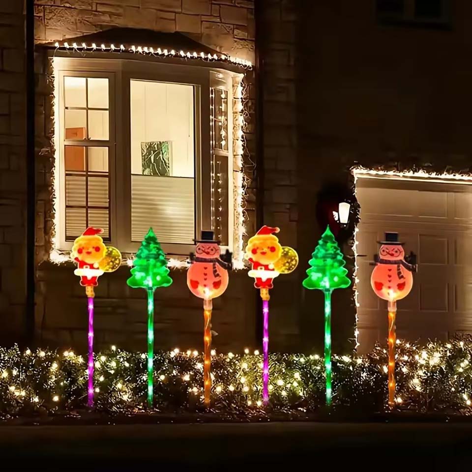 1Set of Solar Santa Claus&Chri - Lighting Tree Decor recension och pris