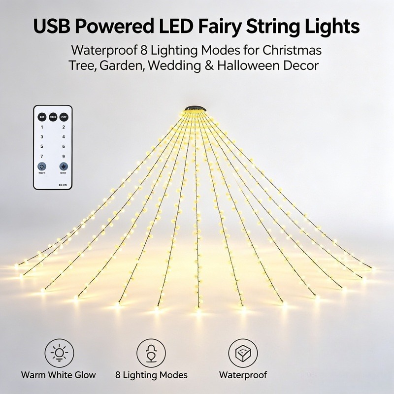 USB LED Fairy String Lights, W - Lighting Tree Decor recension och pris
