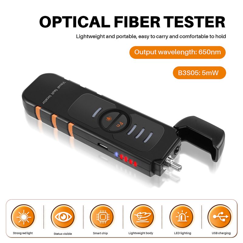 [NEWA08R】 Fiber Optic Tester P - Lighting Visual recension och pris