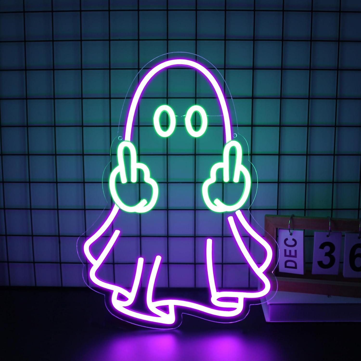 Ghost Neon Sign USB Powered LE - Home Lighting And Decor recension och pris
