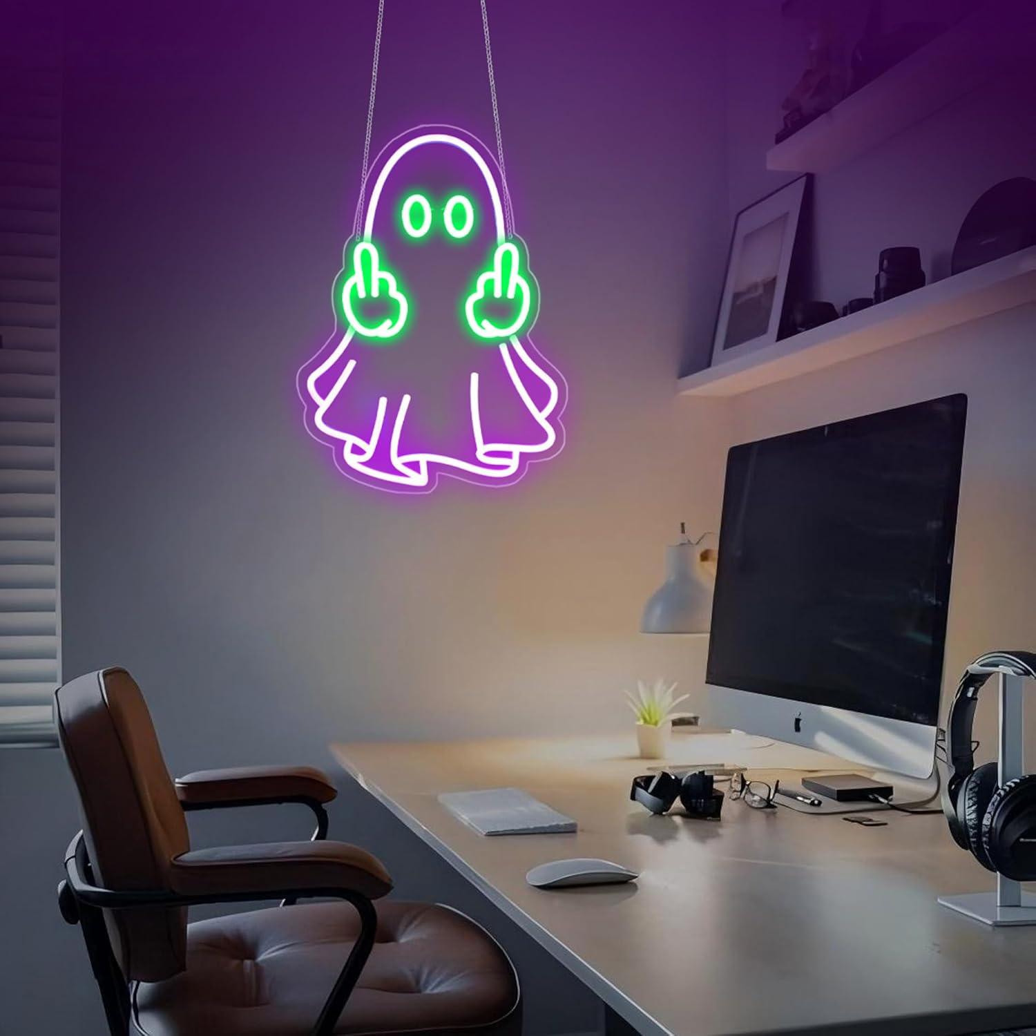 Ghost Neon Sign USB Powered LE - Home Lighting And Decor recension och pris