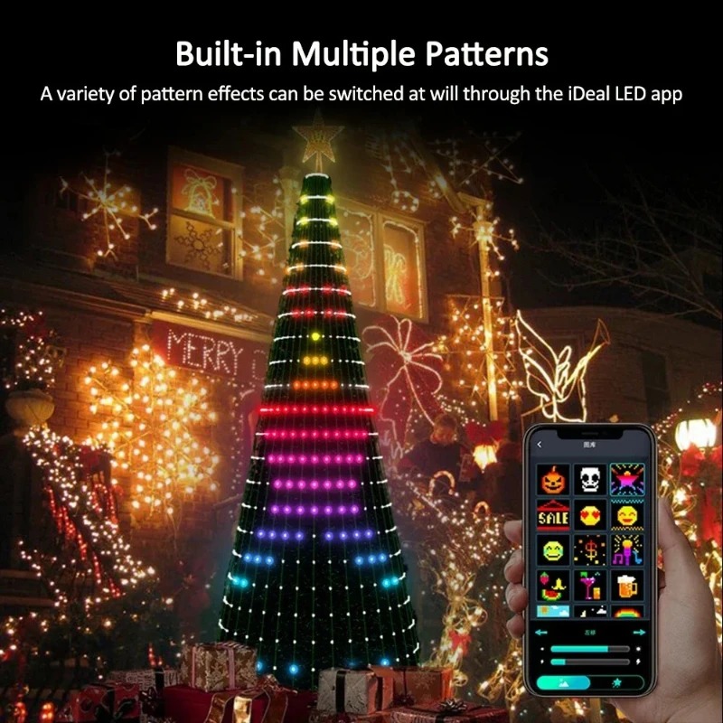 Christmas Star Tree Lights RGB - Home Decor Lighting Tree recension och pris