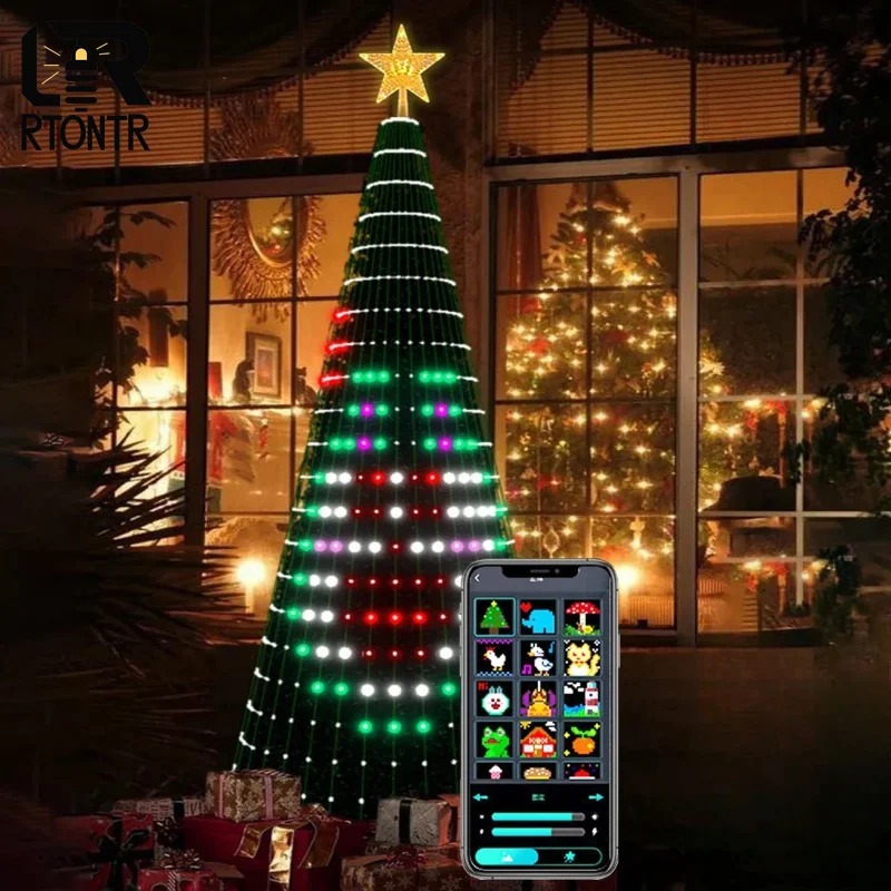 Christmas Star Tree Lights RGB - Home Decor Lighting Tree recension och pris