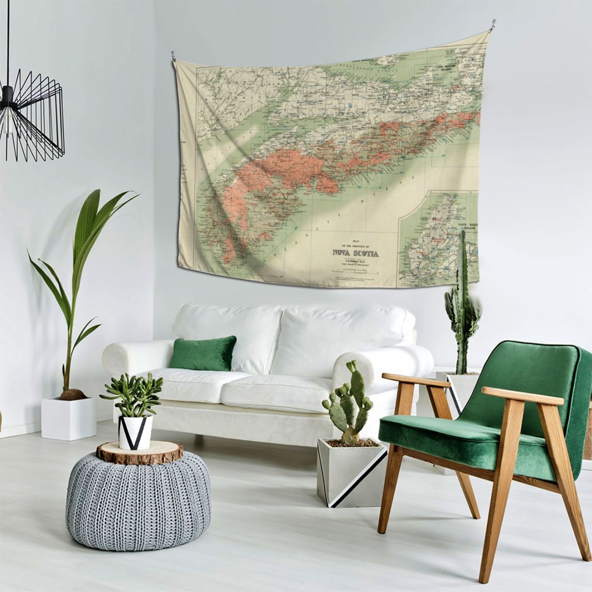 Vintage Geological Map of Nova - Nova Decor & Lighting Julestjerne recension och pris