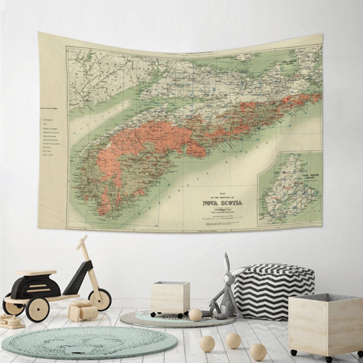 Vintage Geological Map of Nova - Nova Decor & Lighting Julestjerne recension och pris