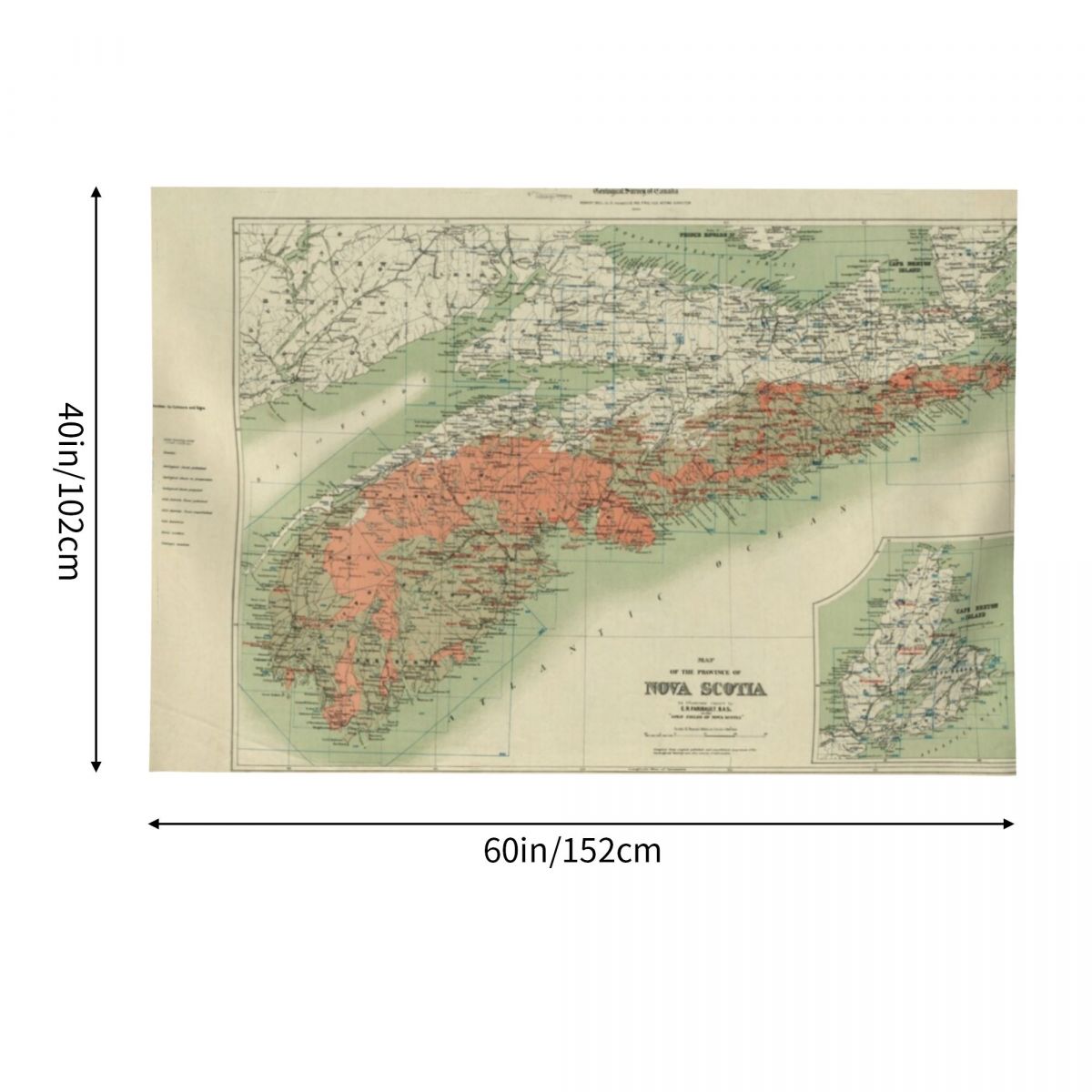 Vintage Geological Map of Nova - Nova Decor & Lighting Julestjerne recension och pris
