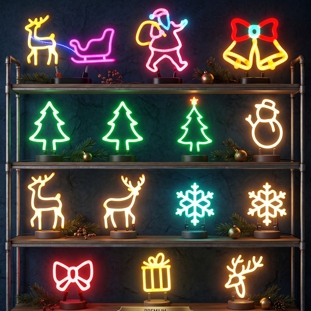 Christmas Decoration LED Neon  - Lighting Tree Decor recension och pris