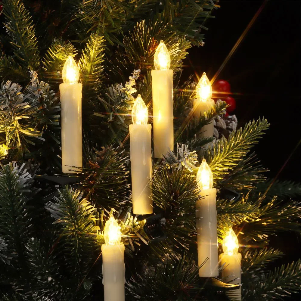 Flameless Taper Christmas Cand - Home Decor Lighting Tree recension och pris