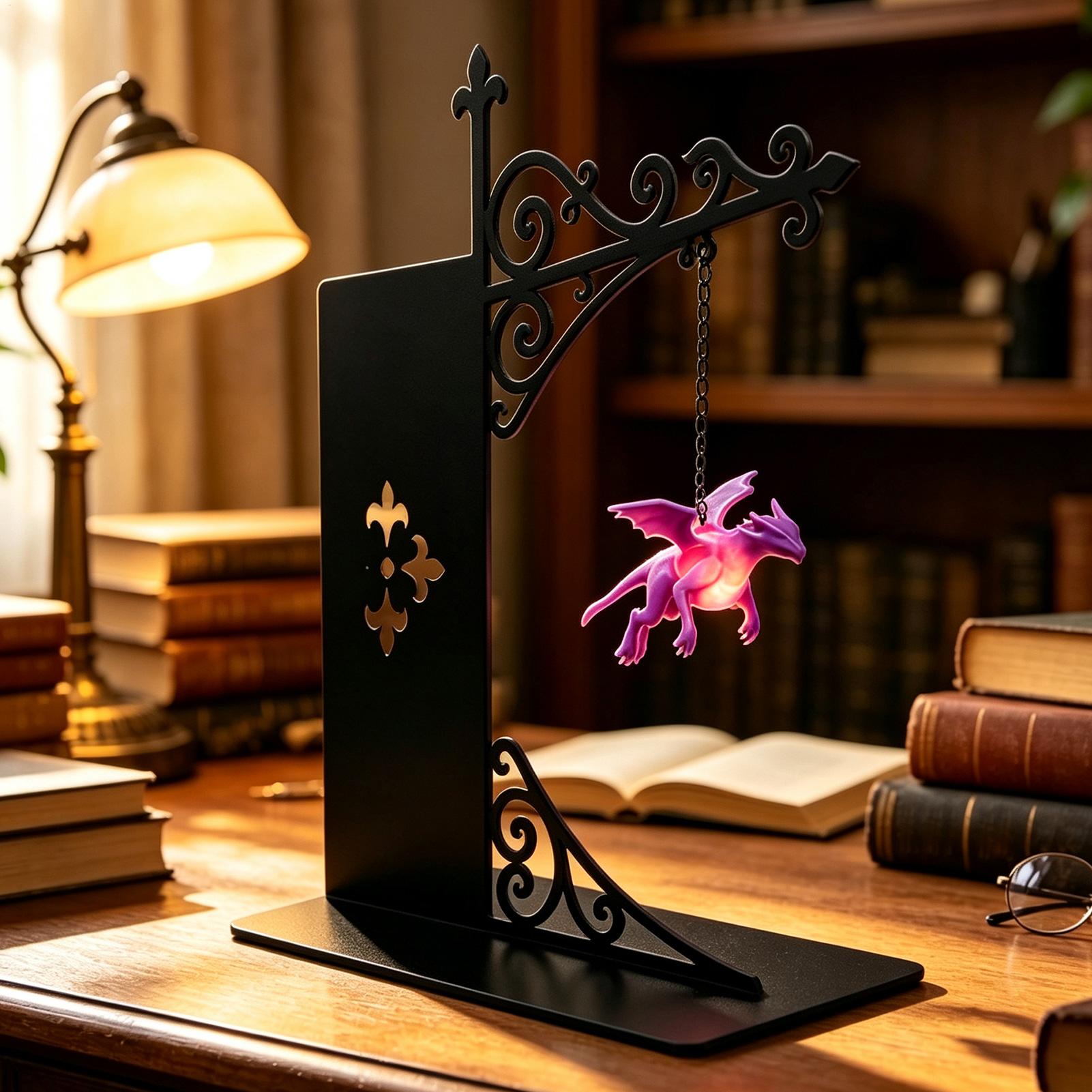 Unique Floating Dragon Bookshe - Unique Lighting Decor recension och pris