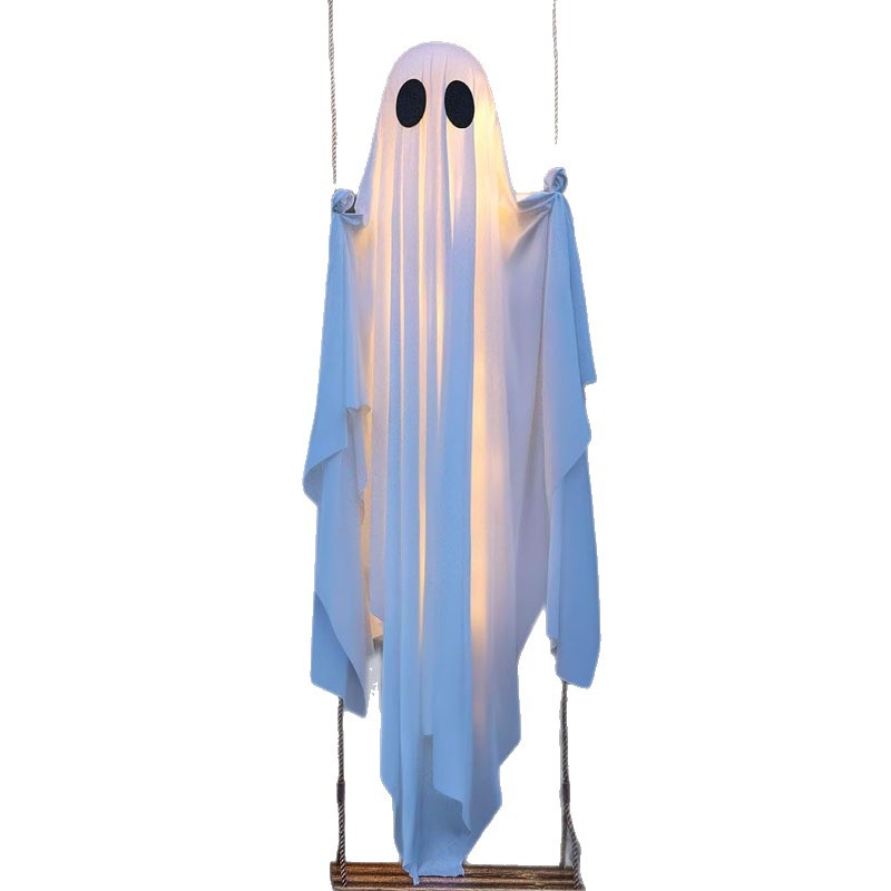 Hanging Swing Ghost Halloween  - Lighting Tree Decor recension och pris